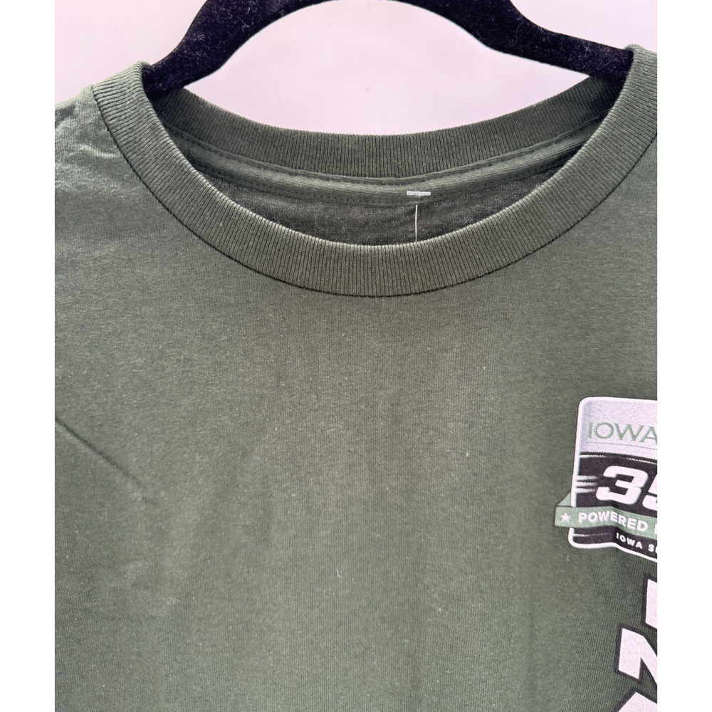 Iowa 350 Shirt NASCAR Inaugural Race Logo T Shirt Size Large Tee Green New - Picture 3 of 8